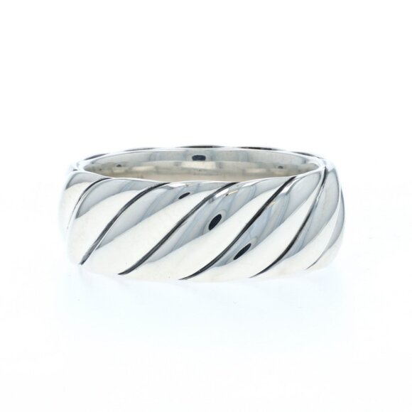 David Yurman Sculpted Cable Contour Men's Band - Sterling 925 Ring SZ 10 3/4 - Picture 1 of 7